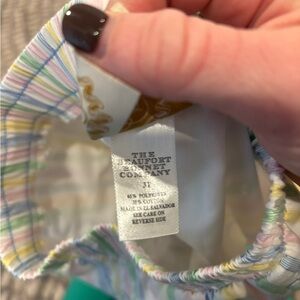 The Beaufort Bonnet Company Pastel Striped Bonnet